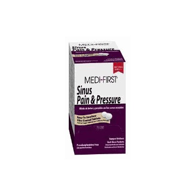 Sinus Pain Relief Tablet Medi-first 250 Per