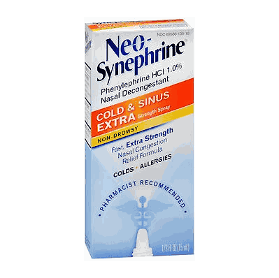 Sinus Relief Neo-Synephrine 1% Strength Nasal Spray 15 mL