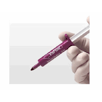 Surgical skin marker, ruler, bold tip, purple