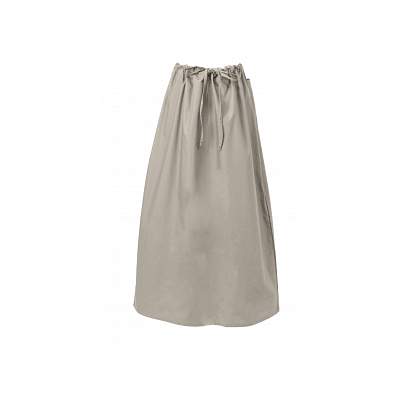 Skirt, Drawcord Waist, To Ankle, Khaki, 2x -