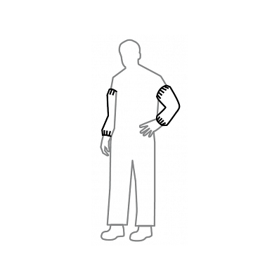 Sleeve, Tyvek Isoclean, White, 18" - Medline