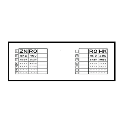 Slide, Far Point Vision Tester, Acuity Right Eye
