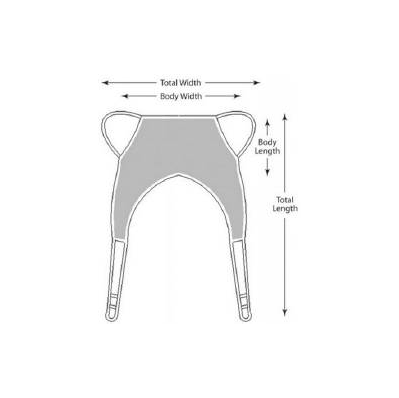 Sling, Lift Leg Divided Canvas400lb Cap Lg -