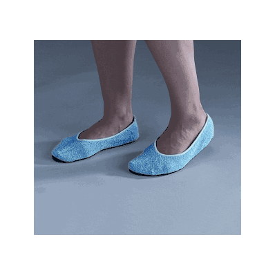 Slipper, Non-skid, Brown, Med / Lrg, Pair - S