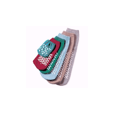 Slipper Socks Adult 2 X-large Gray Above The