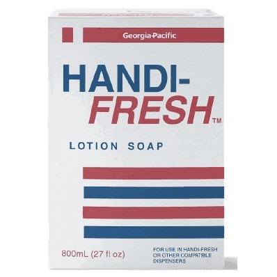 Soap, 800 mL Liquid Bag-in-Box, Almond Scent, Color: Pink
