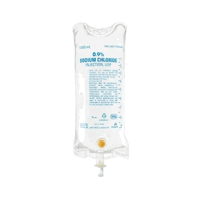 Sodium Chloride Injection Solution, 0.9%, 1000 mL Bag