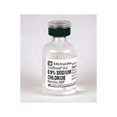 Sodium Chloride Solution 0.9% Injection, 10 mL vials