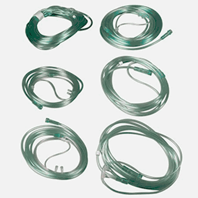 Sof-Touch Nasal Cannulas, 7 ft (2.1m) Pediatric, Curved Tip