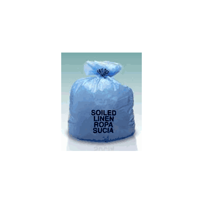 Soiled Linen Liner, 30x43, Blue, 1.3 mil