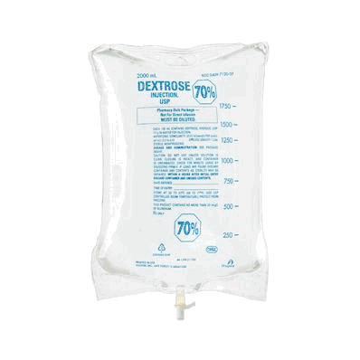 Solution, 2000 mL, 70% Dextrose Flexible