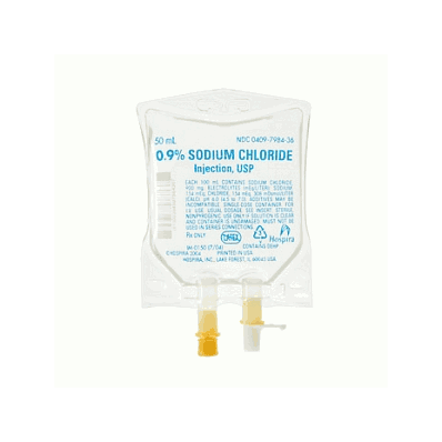 Solution, 50 mL Bag 0.9% Sodium Chloride Injection