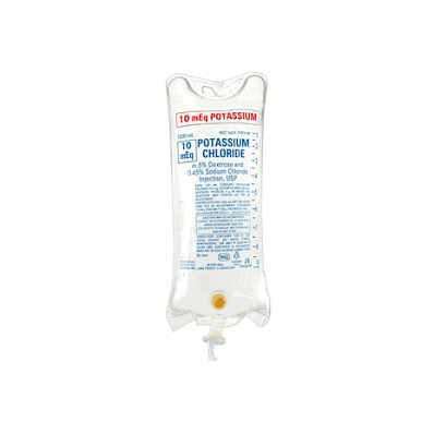 Solution, Kcl 10meq, 5%Dex, .45nacl, 1000ml -