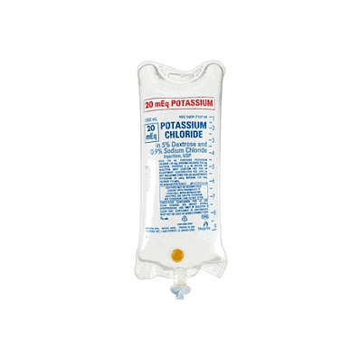 Solution, Kcl, 20meq, 5%Dex, .9%Nacl, 1000ml