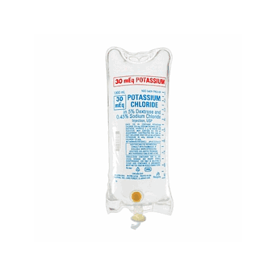 Solution, Kcl 30meq, 5% Dex/.45%Nacl, 1000m -
