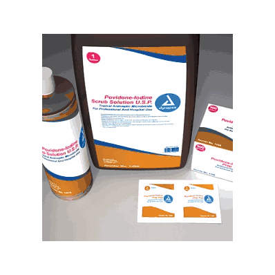 Solution, Povidone Iodine Prep, 16oz - Medlin