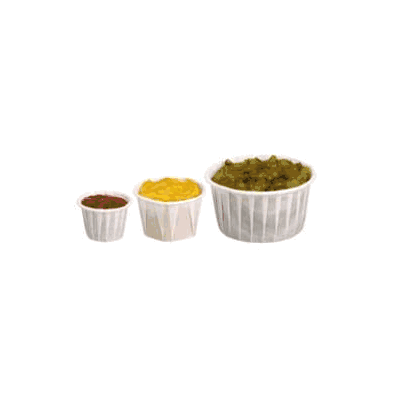 Souffle Cup 1 Oz. Cold White Paper - Cup, Sou