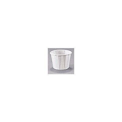 Souffle Cup 1 Oz. White Paper - Cup, SoufFle