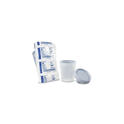 Specimen Container Plastic With Lid 4 Oz Ster