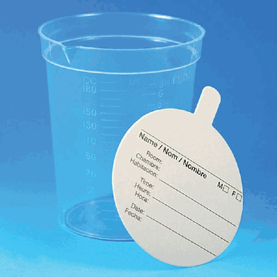Specimen Container with Pour Spout, 192 mL Graduated, color Transparent