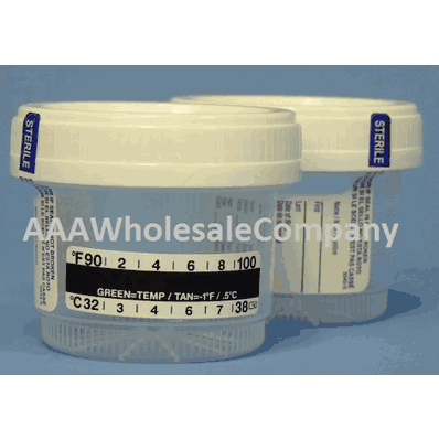 120 mL with Label and Temperature Strip, 4 bags of 75 (300/Cs)