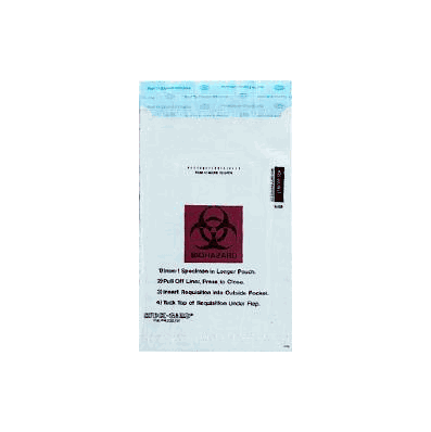 Specimen Transport Bag Speci-Gard, 6" x 10", Trans