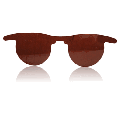 Spectacles, Flat Slip-In Post Mydriatic, color Amber