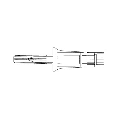 Spike, dispensing pin with 0.2 micron air filter