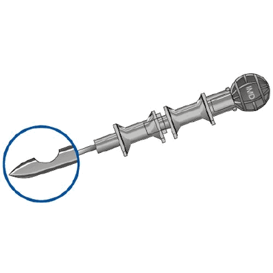 Spinal Needle with Introducer, 25 ga x 3-1/2"