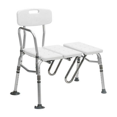 Splash Defense Transfer Bench, 22" Seat, 400 lbs., 28" Seat Width
