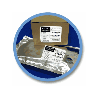 Splint, Parker 3"X35, Padded & Precut