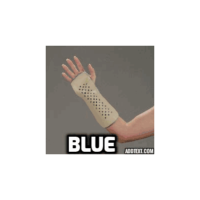 Splint, Wrist, Forearm, Blue, Left, Sm