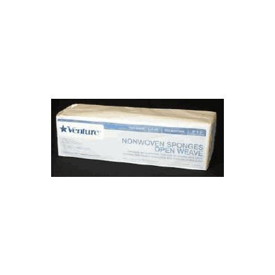 Sponge Dressing Venture Gauze 4-ply 3 X 3 In