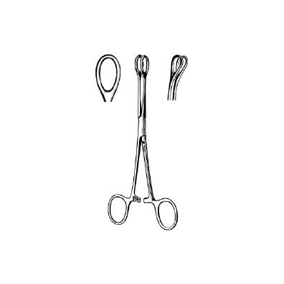 Sponge Forceps Ballenger Scissor Type Curved