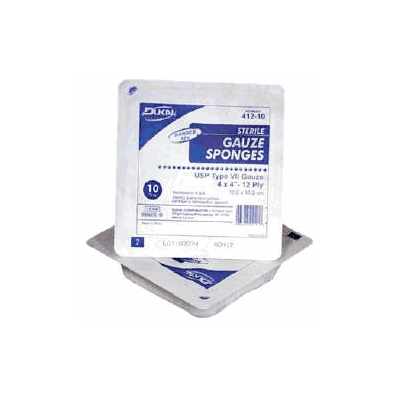 Sponge, Gauze 8ply 4x4 Str (10/Pk 128pk/Cs) -