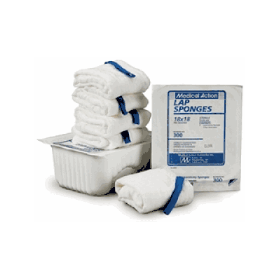 Sponge, Lap, X-ray, Ster, 20/Pk / Cs - Medlin