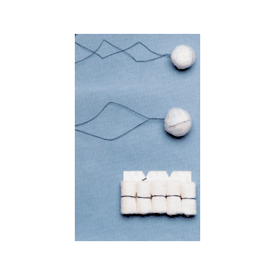 Sponge, Peanut, Xray, Sm, 3/8", 5/Card, Strl