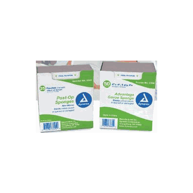Sponge, Post-op Str 4x4 4ply (2/Pk 25pk/Bx 24