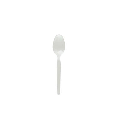 Spoon Heavyweight White Plastic - Spoon, Teas