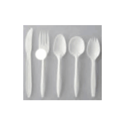 Spoon Partybasics Medium Weight White Plasti