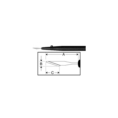 Stab Incision Blade, 5.7 mm Stainless Steel