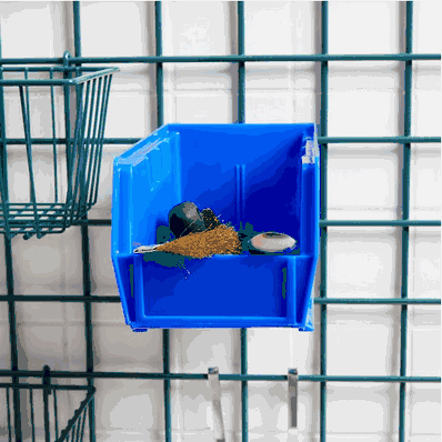 Stack Bin, 10-7/8" x 5-1/2" x 5", Color: Blue