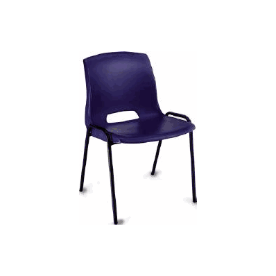 Stack Chair Premiera Black / Navy Without Ar