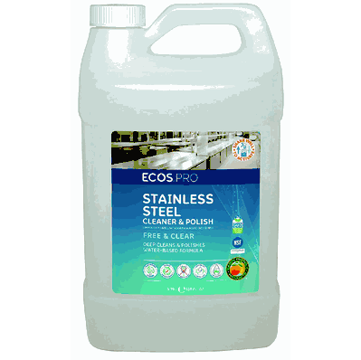 Stainless Steel Cleaner and Polish, 1 Gallon Plastic Bottle