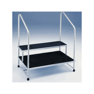 Stainless Steel Double Step Stool With Hand