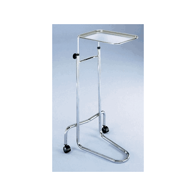 Stand, Mayo, Knob Op, 13x19, Chrome, Dbl - Me