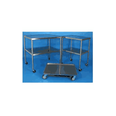 Stand, Mobile W/Shelf S/Stl 2 6"Wx34"Dx34"T -