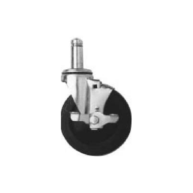 Stem Caster Metro - Caster, W/Brake/Wheel 5"