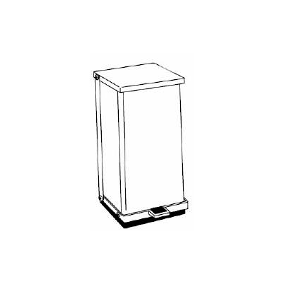 Step On Trash Can Detecto 4 Gallon White Sta