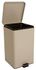 Step On Trash Can, COLOR BEIGE with Plastic Liner Foot Pedal Self-Closing, 11-1/2" X 12-1/4" X 18-1/4" with 32 qt, Sold as Each by MK Brand 81-35268<br><br><font color="red"><b>BACK TO THE PRODUCT TABLE, <a href="https://www.aaawholesalecompany.com/housekeeping-waste-receptacles-trash-can-with-plastic-liner.html">CLICK HERE</a></b></font>